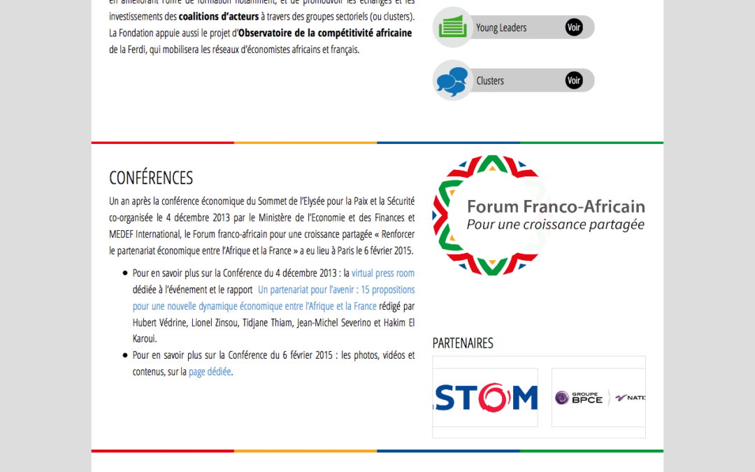 Africa France Pour une croissance partagée